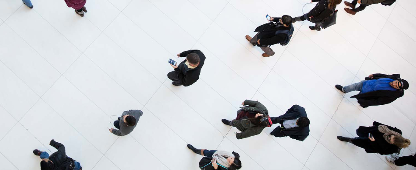 Photo of people walking