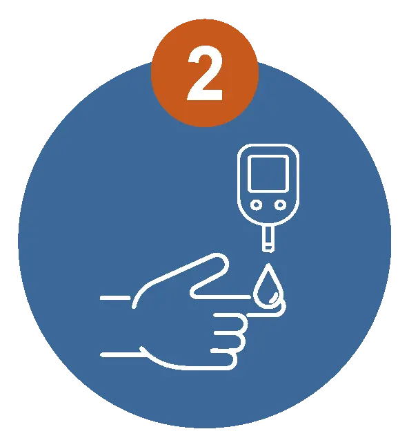 Ícono control de azúcar, diabetes