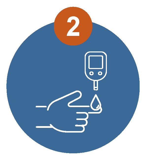 Ícono control de azúcar, diabetes