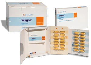 Tasigna 200 mg-Kapseln in der Kalenderpackung
