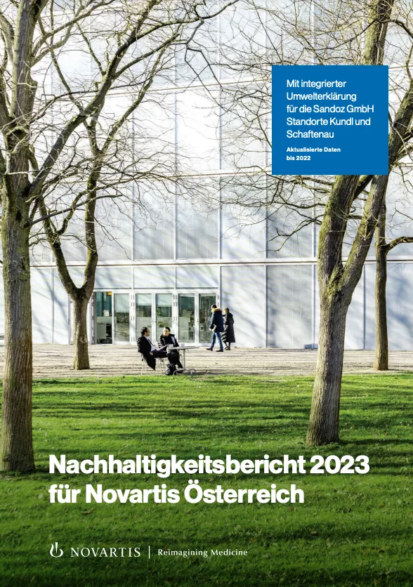 Nachhaltigkeitsbericht für Novartis Österreich - Cover
