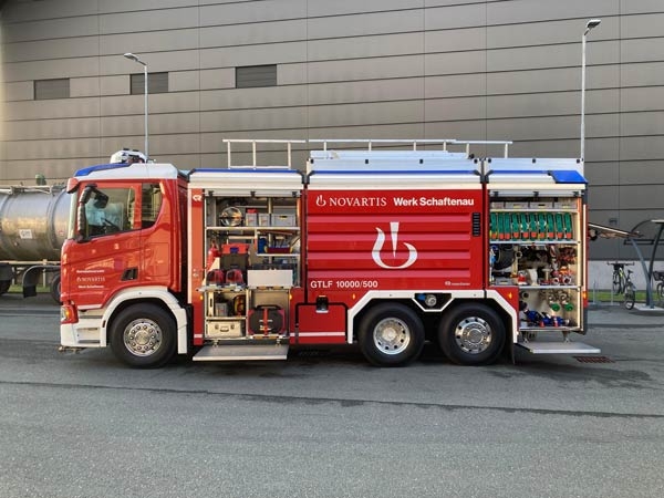 Novartis Betriebsfeuerwehr Schaftenau Großtanklöschfahrzeug