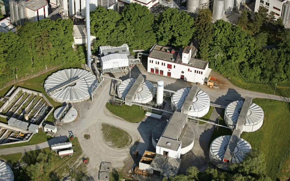 the own two-stage wastewater treatment plant