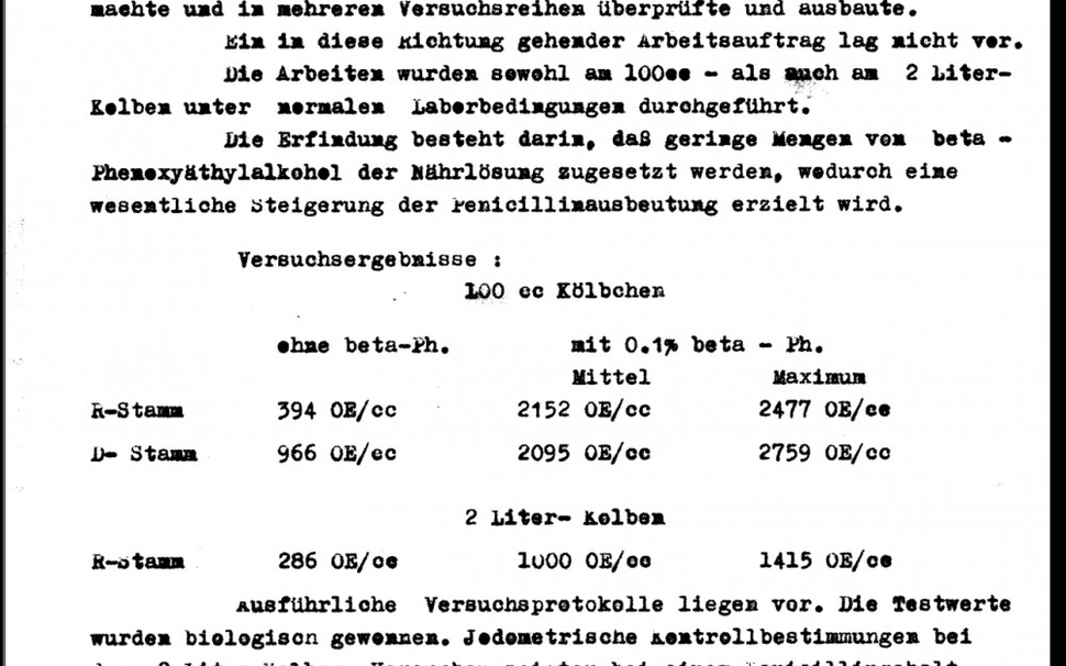 Ernst Brandls Erfindermeldung vom 7.1.1952
