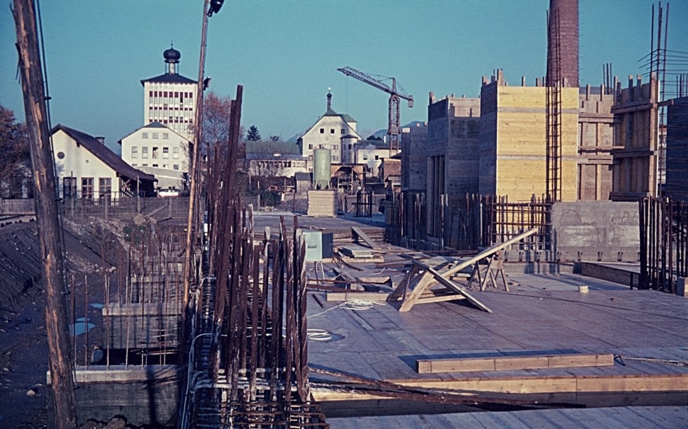 Construction site of the new pharmaceutical building