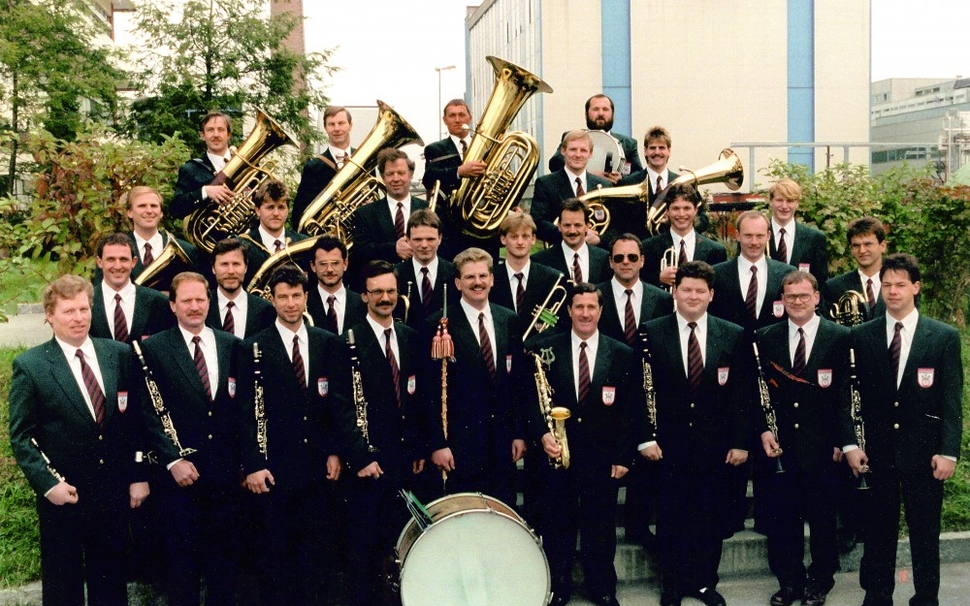 Plant music with bandmaster Wolfgang Marksteiner in October 1991