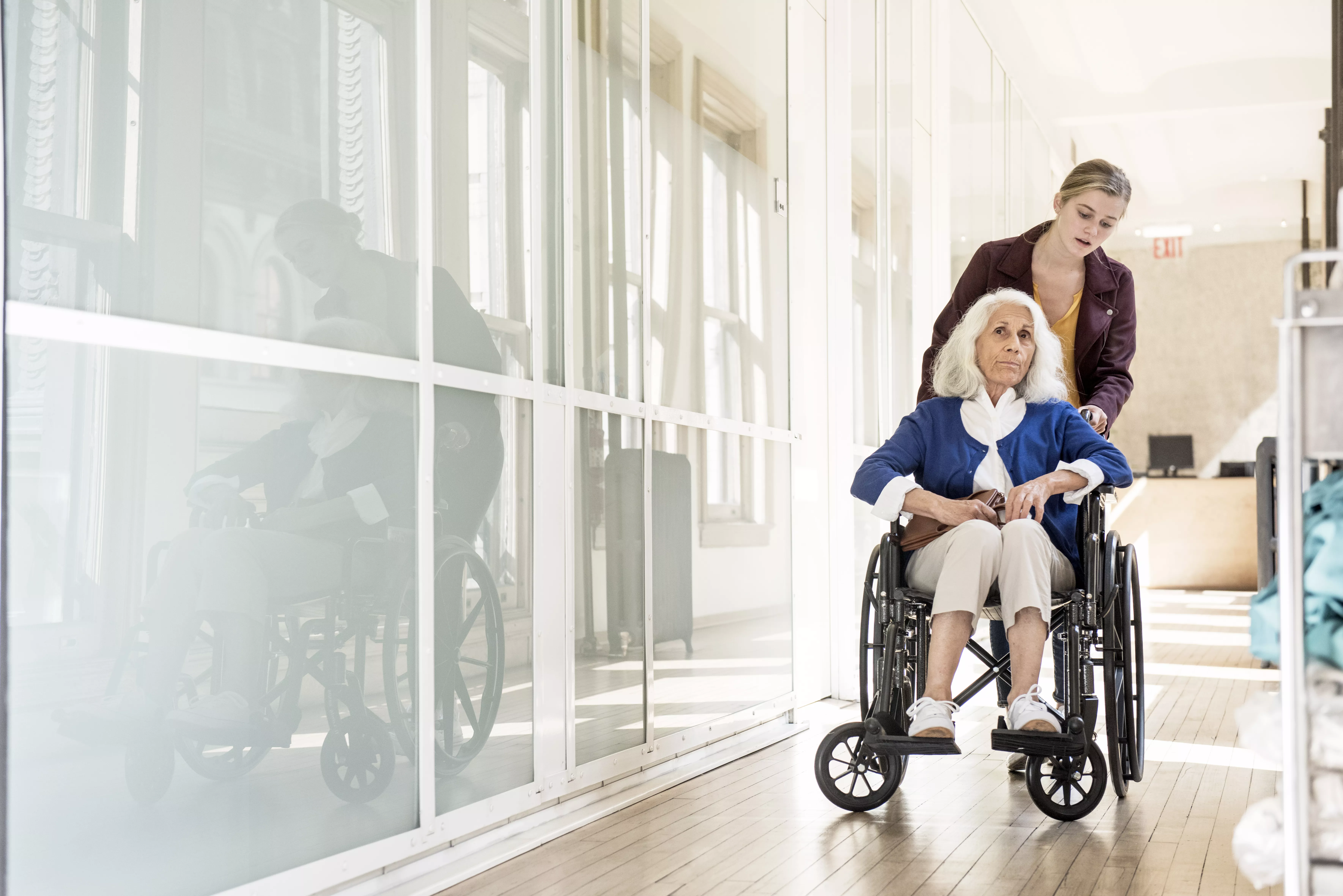 Patient in wheelchair- Image