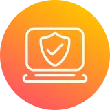 novartis icon cyber security roundel orange