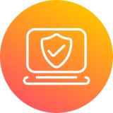novartis icon cyber security roundel orange