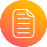 novartis icon document roundel orange