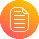 novartis icon document roundel orange