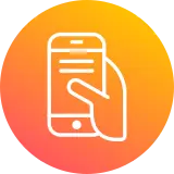 novartis icon messaging on mobile roundel orange