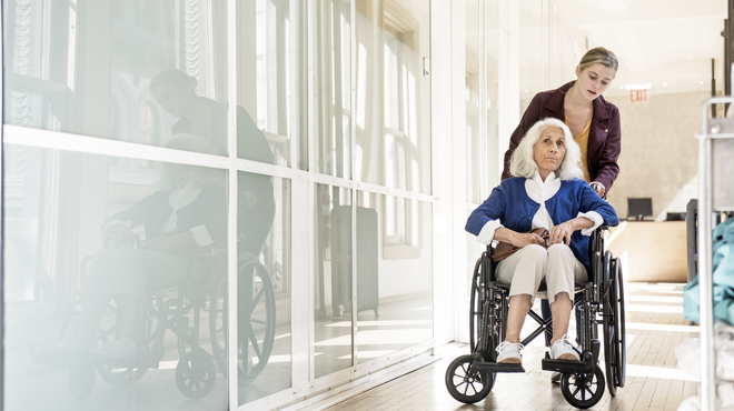 Patient in wheelchair- Image