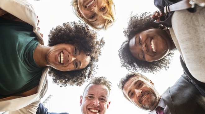 People in a circle