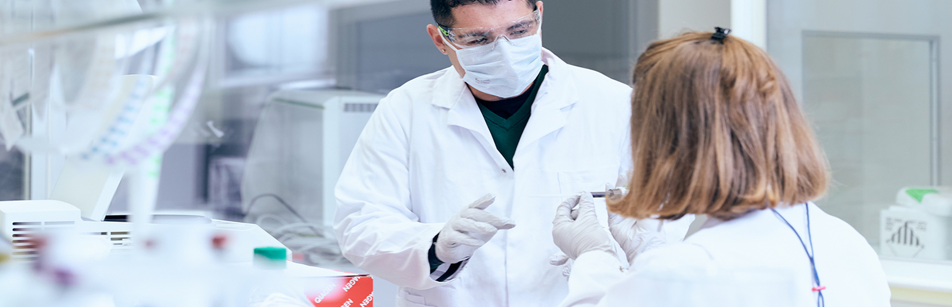 Scientists in lab