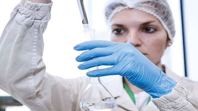 Testing in lab
