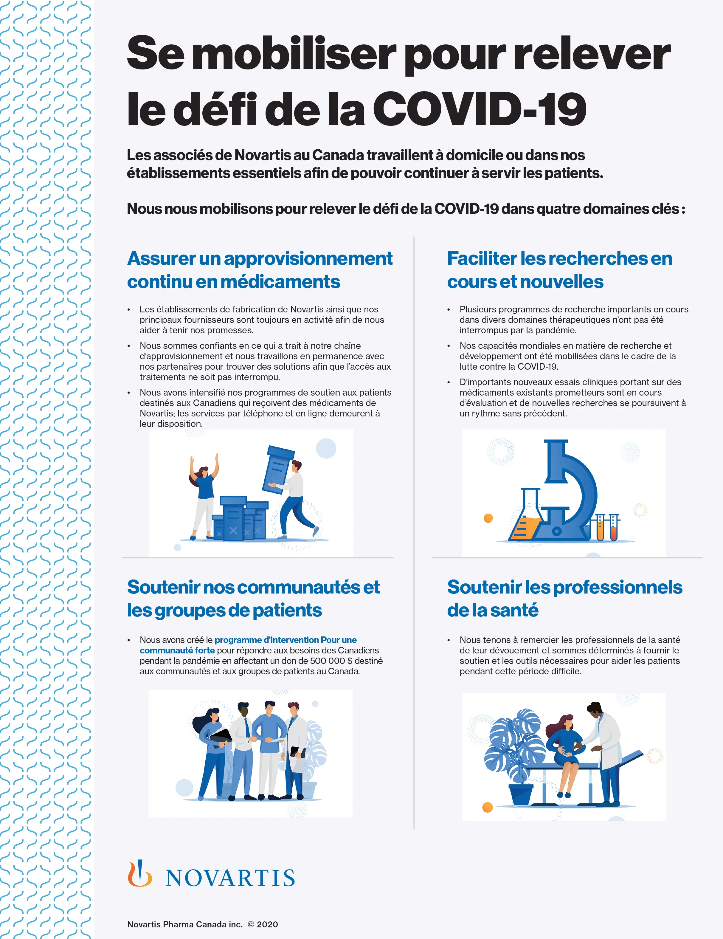 Se mobiliser pour relever le déﬁ de la COVID-19