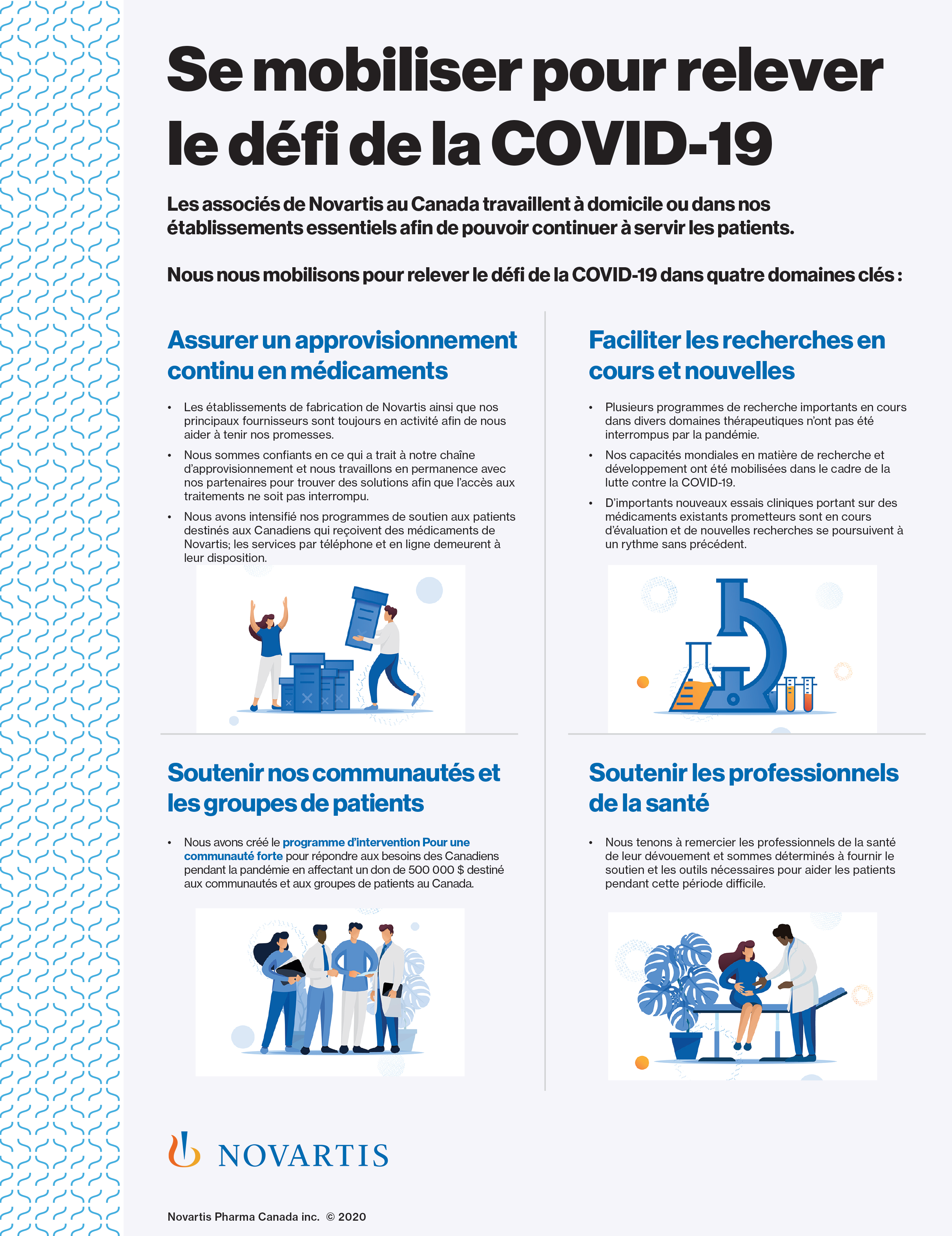 Se mobiliser pour relever le déﬁ de la COVID-19