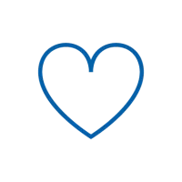 Heart icon blue