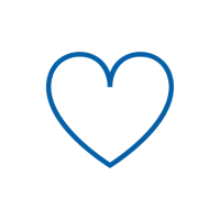 Heart icon blue