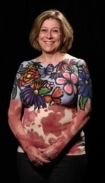 Powell torso and face