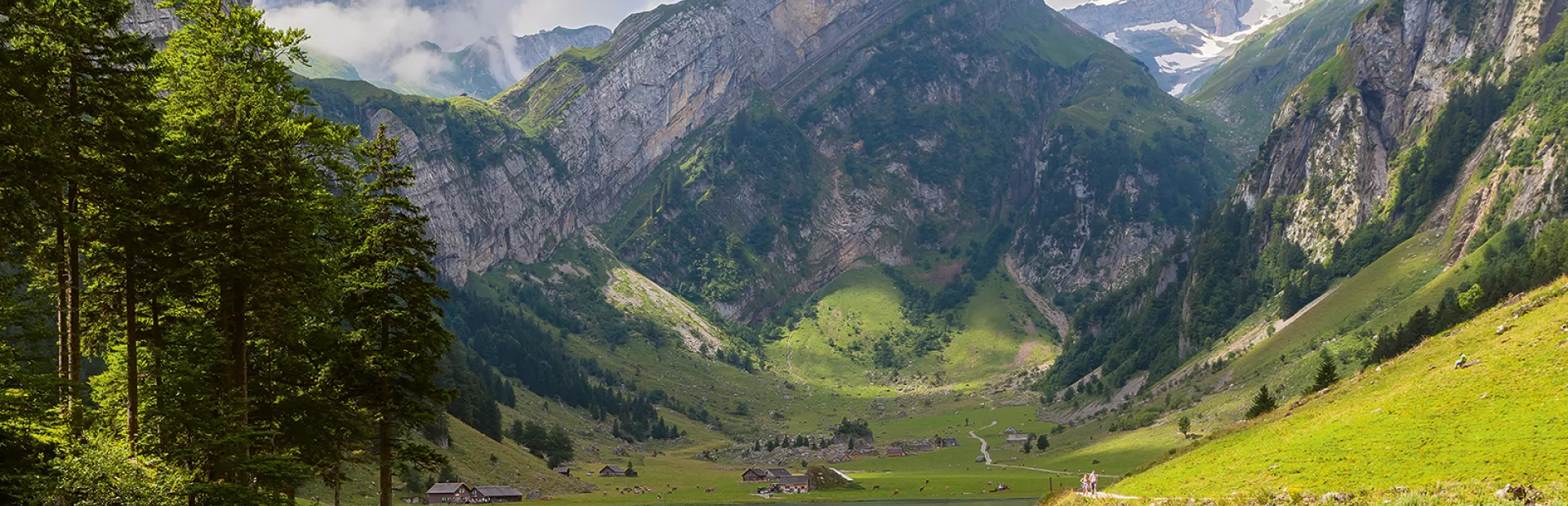 Bergsee in den Alpen, Schweiz – Umweltschutz Novartis / Lac de montagne en Suisse