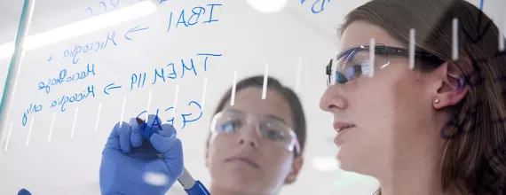 Wissenschaftlerinnen im Labor/Scientifiques au travail dans un laboratoire
