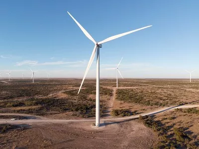 Windpark zum Ausgleich des Emissions-Fussabdrucks in Kanada und den USA