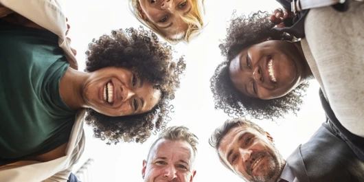 people in a circle image