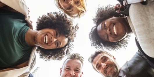 people in a circle image