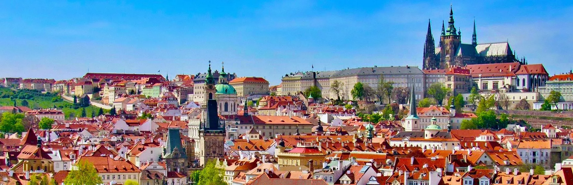 Praha, Česká republika, pohled na Pražský hrad