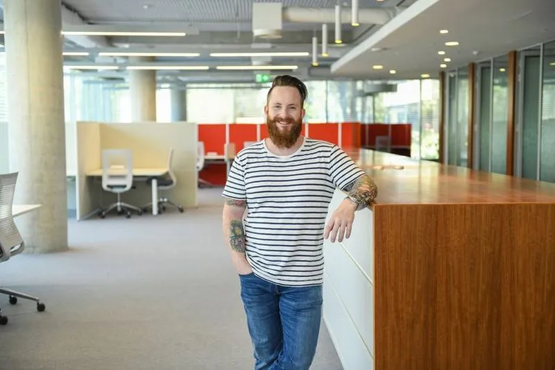 Novartis employee in office