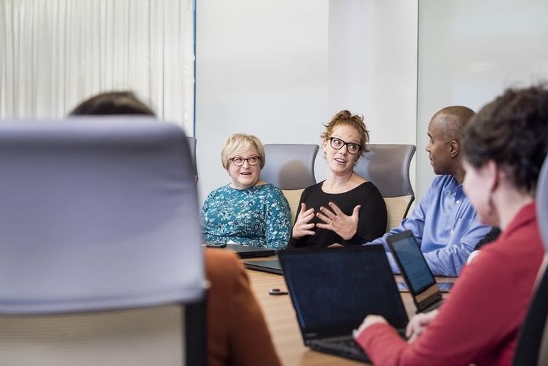 Novartis employees meeting