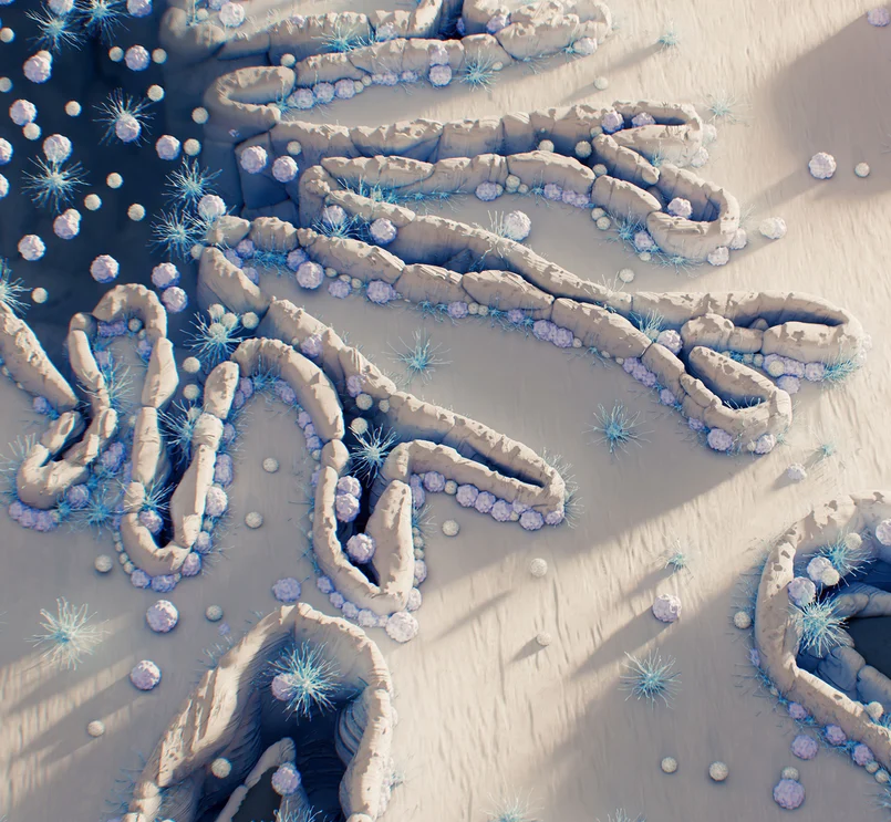 Künstlerische Darstellung der Immunantwort.