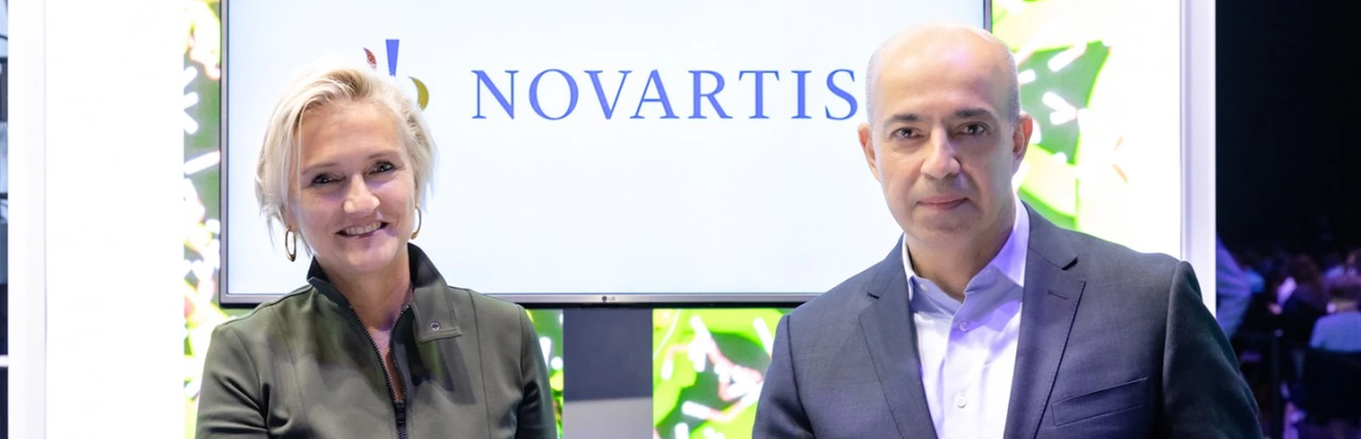 Ann Aerts, Chefin der Novartis Stiftung, und Shahram Ebadollahi, Chef von Data Science und KI bei Novartis