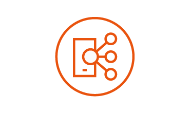 Icon für Digitalisierung, Datennutzung und -spende