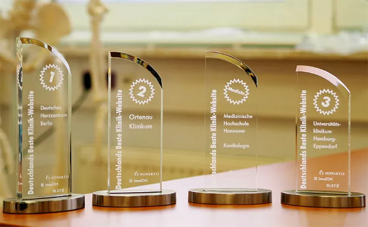 Gewinner des Wettbewerbs Beste Klinik Website 2016