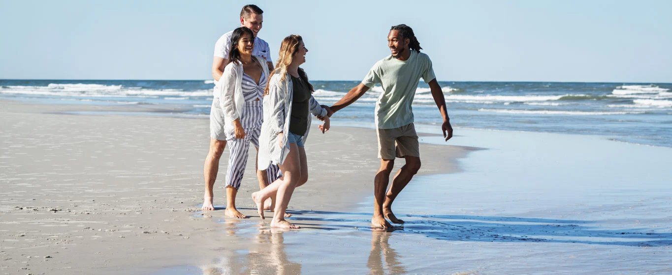 Gruppe am Strand