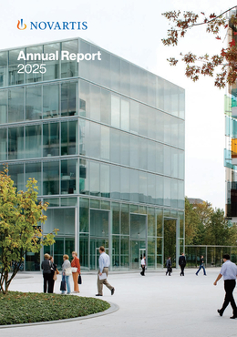 Cover des Novartis Annual Reports 2025