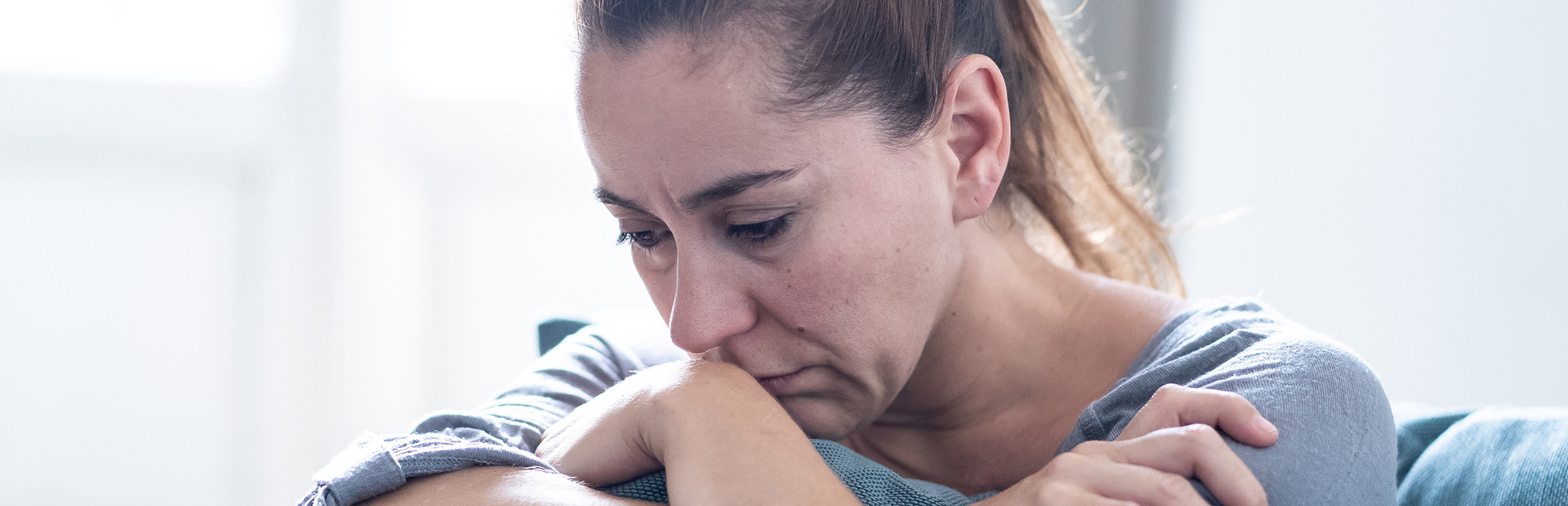 Una mujer triste