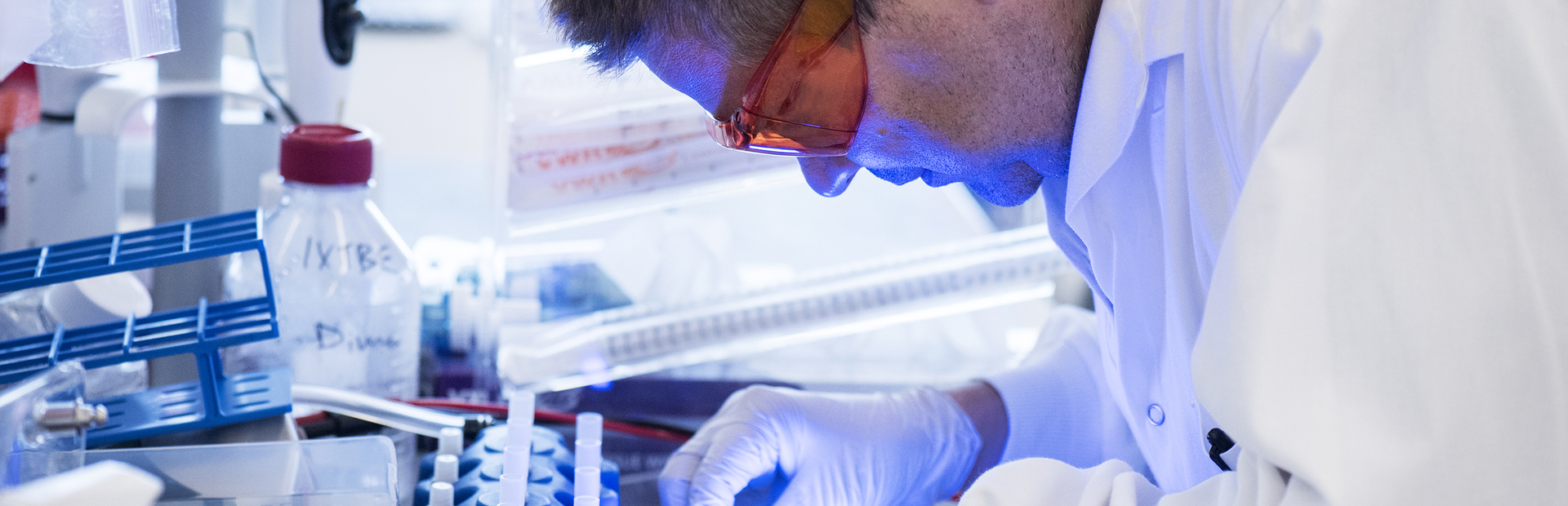 Científico en el laboratorio