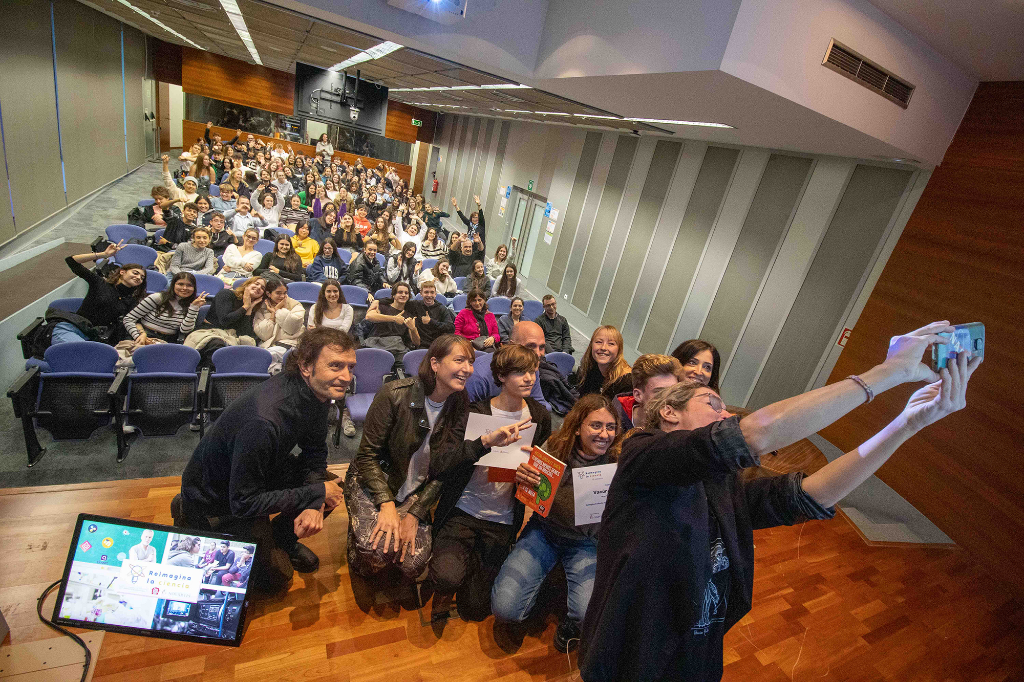 Selfie en gala Reimagina la ciencia Barcelona