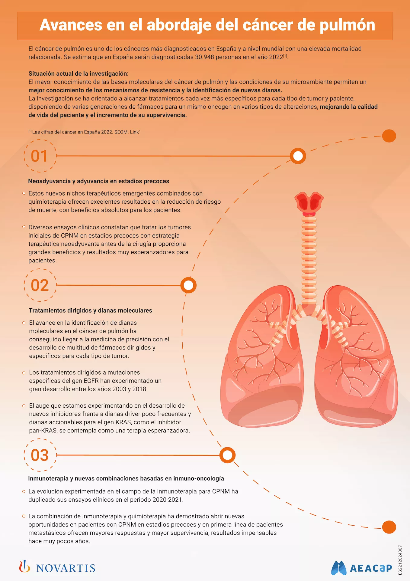 Infografía Cáncer mama y pulmón
