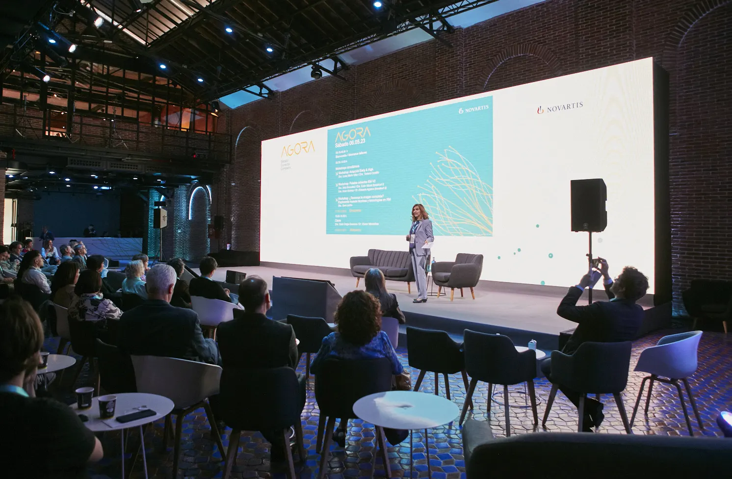 Celia Oreja Guevara exponiendo en Ágora 2023