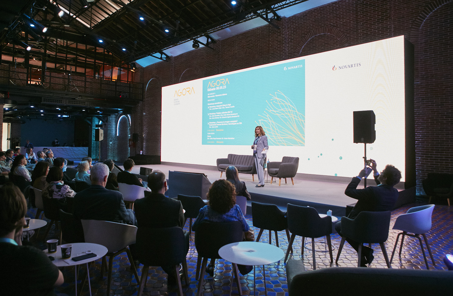 Celia Oreja Guevara exponiendo en Ágora 2023