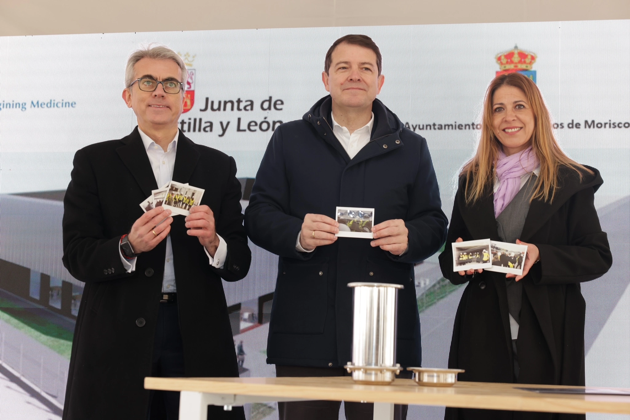 Jesús Ponce, Alfonso Fernández Mañueco, Victoria Manjón