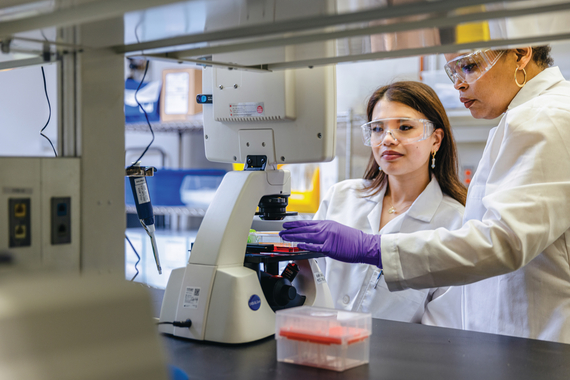 Científicas en el laboratorio de Novartis
