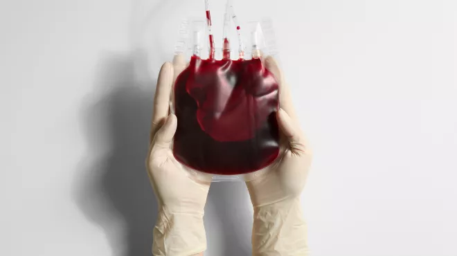 Bolsa para transfusión de sangre