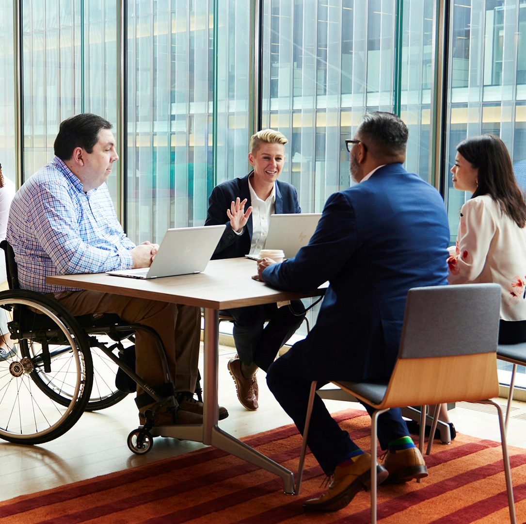 Empleados en reunión