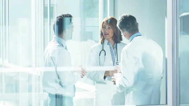 Hoitoalan työntekijöitä